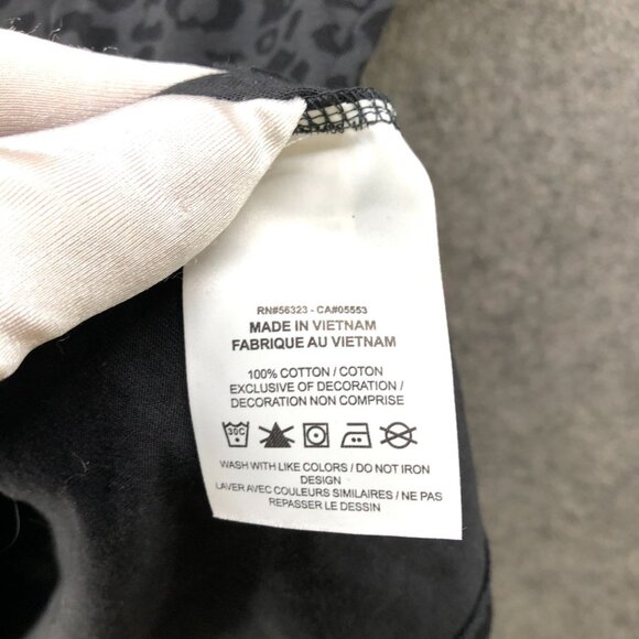 Nike Leopard Print Tee Womens S Black Swoosh Logo Short Sleeve Activewear Cotton - Picture 4 of 9